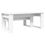 Coffee Table Set 2 pcs White Engineered Wood 8000132