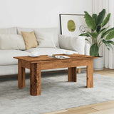 ZNTS Coffee Table Old Wood 100x60x42 cm Engineered Wood 855958