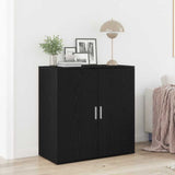 Sideboard Black Oak 79 x 38 x 80 cm Engineered Wood 862269