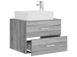 Wall-Mounted Sink Vanity Grey Sonoma 49.5 x 41 x 63 cm 890275