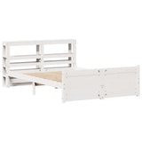 Bed Frame with Headboard without Mattress White 120x190 cm Small Double 3306010