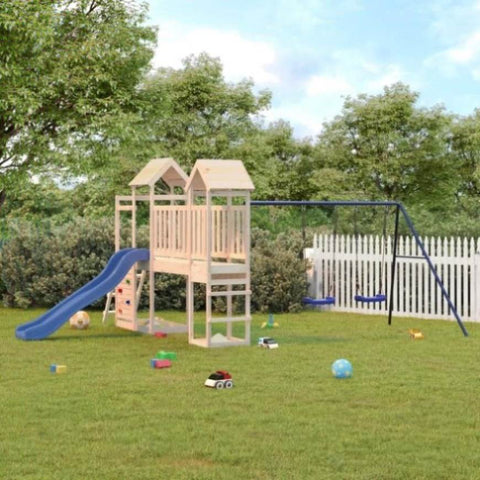 ZNTS Outdoor Playset Solid Wood Pine 3155897