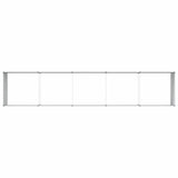 Garden Raised Bed Light Brown 400 x 80 x 77 cm Galvanised Steel 42017340