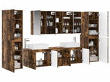Bathroom Furniture Set 6 pcs Smoked Oak 3407235
