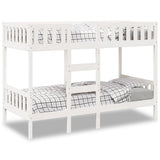 Bunk Bed White 75x190 cm Solid Wood Pine 3308608