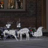 LED Reindeers 3 pcs Cold White Fabric 42012985