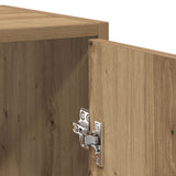Bathroom Cabinet with Mirror Artisan Oak Engineered Wood 856043