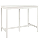 7 Piece Bar Set White Solid Wood Pine 3124708