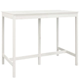 7 Piece Bar Set White Solid Wood Pine 3124708