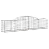 Arched Gabion Baskets 11 pcs 300x50x60/80 cm Galvanised Iron 3146674