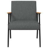 Armchair Dark Grey 59 x 75 x 78 cm Fabric 42017663
