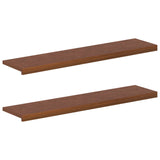 Window Sills 2 pcs Dark Brown 120 x 30 x 2 cm Solid Oak Wood 42050037