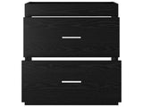 Bathroom Under Sink Cabinet Black Oak 56 x 37.5 x 81 cm 890705