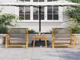 Garden Furniture 2 pcs Grey 67 x 78 x 73 cm Solid Acacia Wood 367828