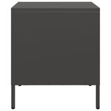 Bedside Cabinets 2 pcs Black 35x39x43.5 cm Steel 851245