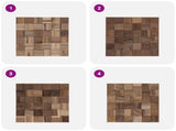 Wall Panel 11 pcs Natural 30 x 30 x 2 cm 42046459