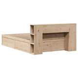 Bed Frame without Mattress 120x190 cm Small Double Solid Wood Pine 3323428