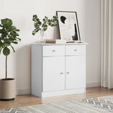 Sideboard ALTA White 77x35x73 cm Solid Wood Pine 353942