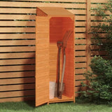 ZNTS Garden Shed Brown 55x52x174.5 cm Solid Wood Fir 152189