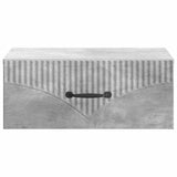 Wall-Mounted Bedside Cabinet with Drawer 2 pcs Concrete Grey 898962