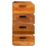 Wine Racks 4 pcs for 16 Bottles Solid Mahogany Wood 244491