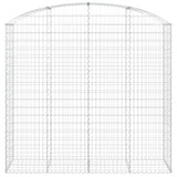 Arched Gabion Basket 200x50x180/200 cm Galvanised Iron 153479