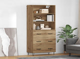 Highboard 2 pcs Artisan Oak 69.5 x 34 x 180 cm Engineered Wood 3415929