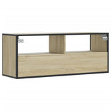 TV Cabinet Sonoma Oak 100x31x39.5 cm Engineered Wood and Metal 848930