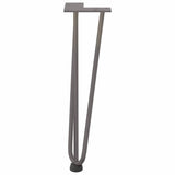 Hairpin Legs for Coffee Table 4 pcs Natural Steel 42 cm Solid Steel 4012443