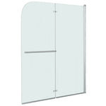 ZNTS Folding Shower Enclosure 2 Panels ESG 120x140 cm 144677
