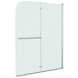 ZNTS Folding Shower Enclosure 2 Panels ESG 120x140 cm 144677