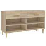Shoe Cabinet Sonoma Oak 102x35x55 cm Engineered Wood 812819