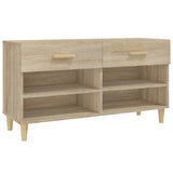 Shoe Cabinet Sonoma Oak 102x35x55 cm Engineered Wood 812819