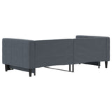 Daybed with Trundle without Mattress Dark Grey 90x190 cm Single 3196782