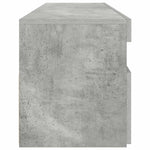 TV Cabinet with LED Lights Concrete Grey 90x35x40 cm 804386