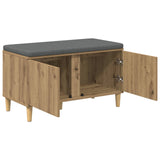 Hall Bench Artisan Oak 80 x 38 x 46 cm 891535