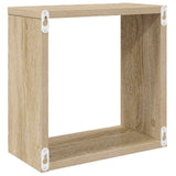 Wall Cube Shelves 6 pcs Sonoma Oak 30x15x30 cm 807009