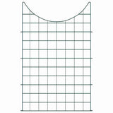 Pond Fence Set 8 pcs Green 50 x 80 cm Steel 42017319