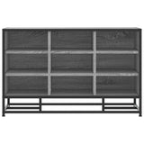 Shoe Bench Grey Sonoma 84x40x53.5 cm Engineered Wood and Metal 849232
