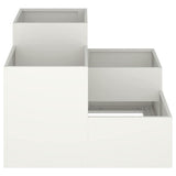 Garden Planter White 100 x 100 x 60 cm Steel 865863