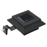 ZNTS Outdoor Solar Lamps 12 pcs LED Square 12 cm Black 277136