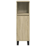 ZNTS 3 Piece Bathroom Furniture Set Sonoma Oak Engineered Wood 3307675