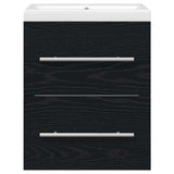 Bathroom Sink Cabinet with Drawer Black 42 x 39 x 52 cm 3415937