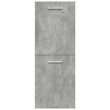 4 Piece Bathroom Furniture Set Concrete Grey Engineered Wood 3324902