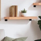 Wall Shelf Light Brown 60x20x6 cm Treated Solid Wood Oak 363643