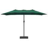 Garden Parasol Green 385 x 209 x 244 cm Polyester 42003284
