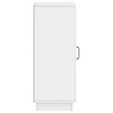 Sideboard High Gloss White 33 x 34.5 x 87 cm Engineered Wood 895289