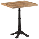 Bistro Table 60x60x77 cm Rough Mango Wood 321084