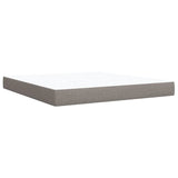 Box Spring Bed with Mattress Taupe 180x200 cm Fabric 3285971
