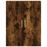 Highboard Smoked Oak 69.5x34x180 cm Engineered Wood 3195952